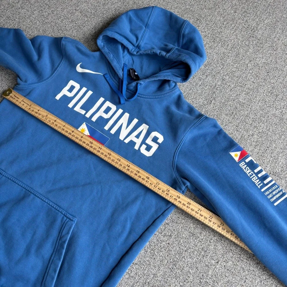 Philippines Nike Hoodie Mens Small Pilipinas Blue Basketball Pullover PHI Flag
